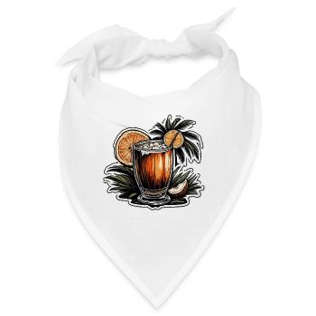 Cocktail / Bar / mixen / Drink / Exotisch / Club - Bandana - Weiß - Vorne
