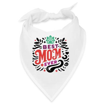 Beste Mutter aller Zeiten - Bandana - Weiß - Vorne