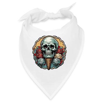 Eiscreme / Sorbet / Gelato / Sommer / Sonne - Bandana - Weiß - Vorne