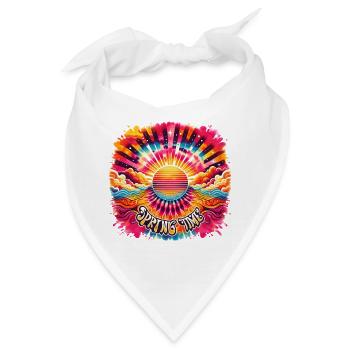 Frühling - Bandana - Weiß - Vorne