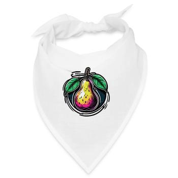 Lebensmittel / Obst / Markt / Vitamine / Design - Bandana - Weiß - Vorne