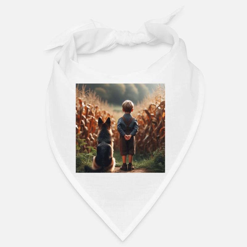 Deutscher Schäferhund Kunst Bandana