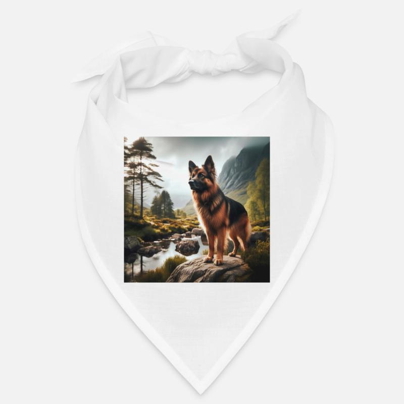 German Shepherd Art Bandana
