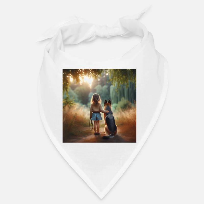 German Shepherd Art Bandana