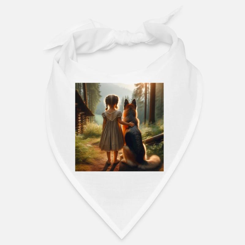 German Shepherd Art Bandana
