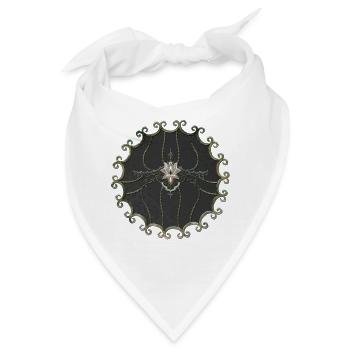 Atemberaubende und elegante Lotusblume. - Bandana - Weiß - Vorne