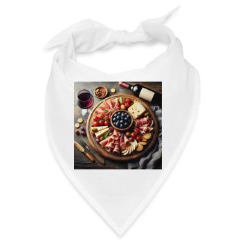 Serrano-Schinken und Käse - Bandana - Weiß - Vorne