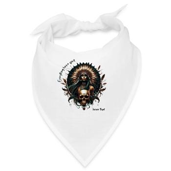 Weisheit der amerikanischen Ureinwohner - Bandana - Weiß - Vorne