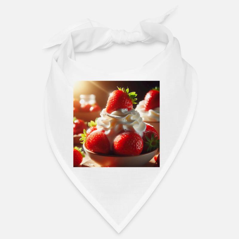 Erdbeere mit Sahne Bandana