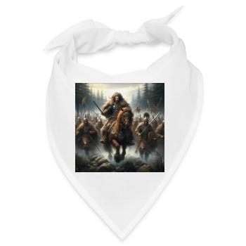 Krieger kantabrischer Stämme - Bandana - Weiß - Vorne