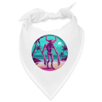 Wendigo / böser Geist / Besitzergreifend / Horror - Bandana - Weiß - Vorne