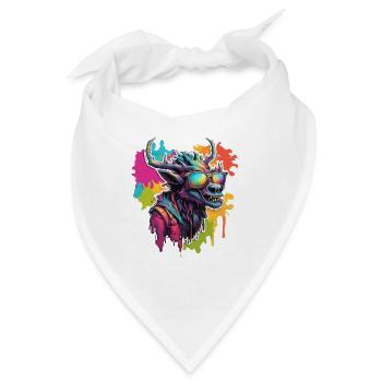 Wendigo / böser Geist / Besitzergreifend / Horror - Bandana - Weiß - Vorne