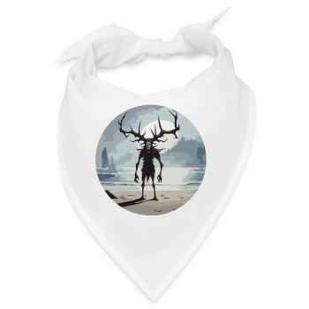 Wendigo / böser Geist / Besitzergreifend / Horror - Bandana - Weiß - Vorne