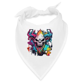 Wendigo / böser Geist / Besitzergreifend / Horror - Bandana - Weiß - Vorne