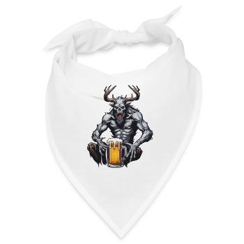 Wendigo / böser Geist / Besitzergreifend / Horror - Bandana - Weiß - Vorne