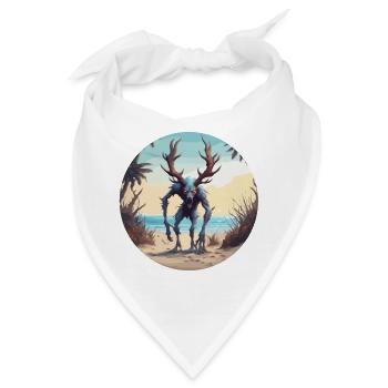 Wendigo / böser Geist / Besitzergreifend / Horror - Bandana - Weiß - Vorne