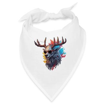 Wendigo / böser Geist / Besitzergreifend / Horror - Bandana - Weiß - Vorne