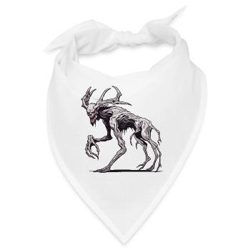 Wendigo / böser Geist / Besitzergreifend / Horror - Bandana - Weiß - Vorne