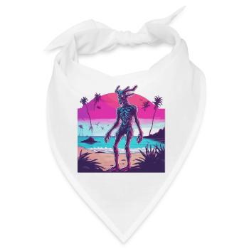 Wendigo / böser Geist / Besitzergreifend / Horror - Bandana - Weiß - Vorne