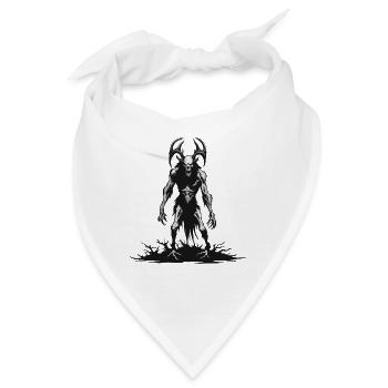 Wendigo / böser Geist / Besitzergreifend / Horror - Bandana - Weiß - Vorne