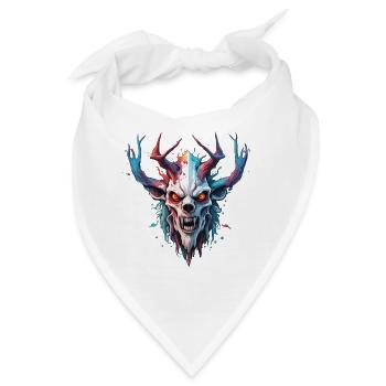 Wendigo / böser Geist / Besitzergreifend / Horror - Bandana - Weiß - Vorne