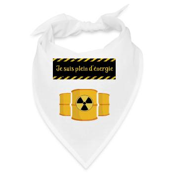 Ich bin voller Energie - Bandana - Weiß - Vorne
