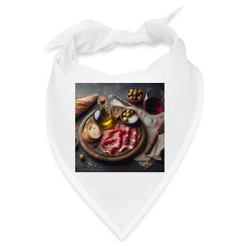 Schinkenplatte - Bandana - Weiß - Vorne