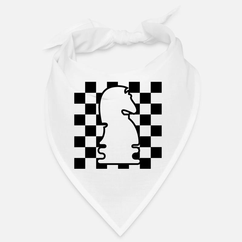 chess, horse, checkerboard, pattern, icon, graphic icon Bandana