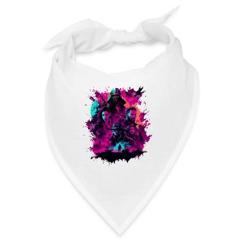 Film / Plakat / Personen / Design / Aufdruck - Bandana - Weiß - Vorne