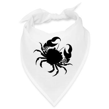 Sternzeichen-Bild Krebs - Bandana - Weiß - Vorne
