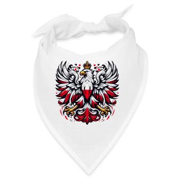 Polen Polska polnisch rot weiß Geschenk - Bandana - Weiß - Vorne