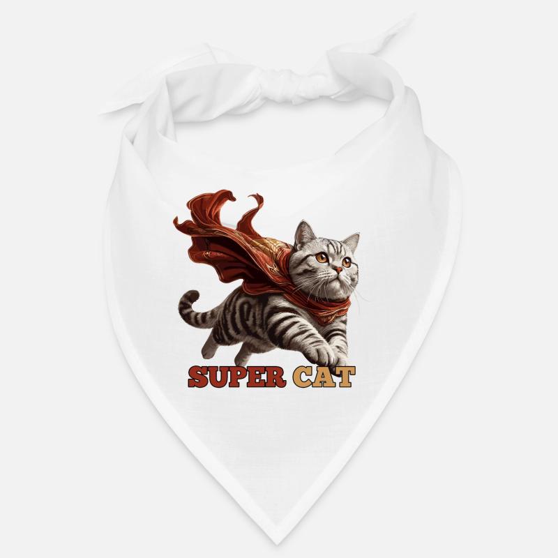 Super chat British Shorthair BKH Tabby Bandana