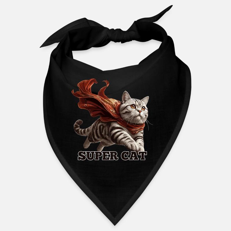 Super chat British Shorthair BKH Tabby Bandana