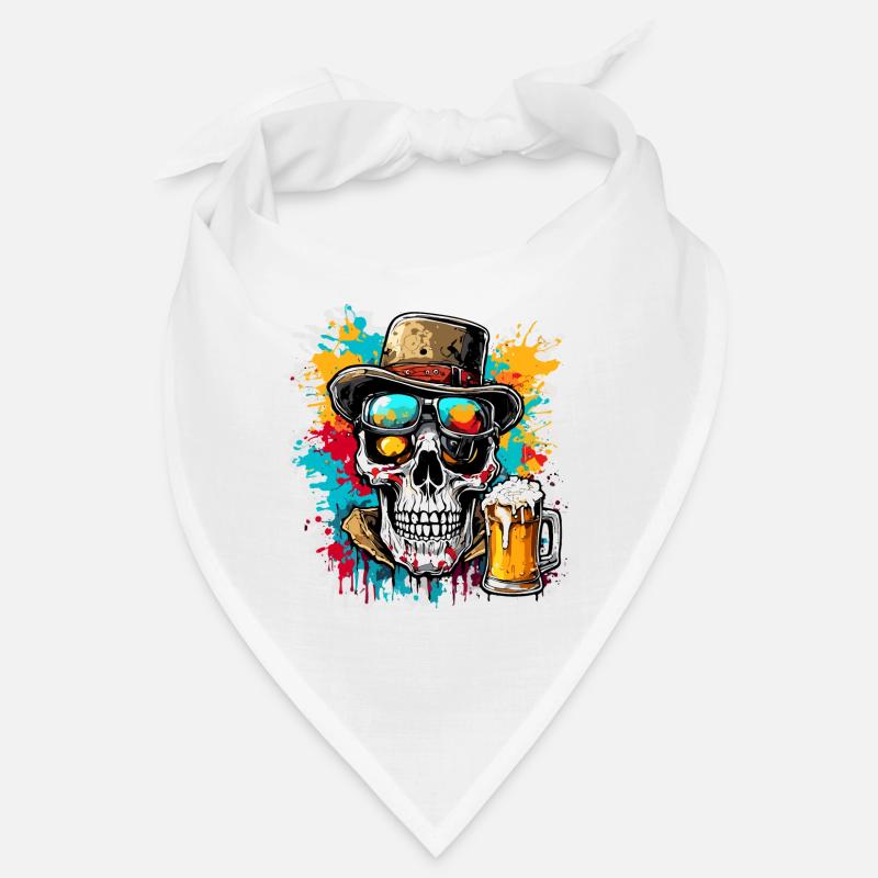 Skull / Skull / Skeleton / Gothic / Beer Bandana