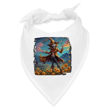 Vogelscheuche / Erntehelfer / Maisfeld / Feld - Bandana - Weiß - Vorne