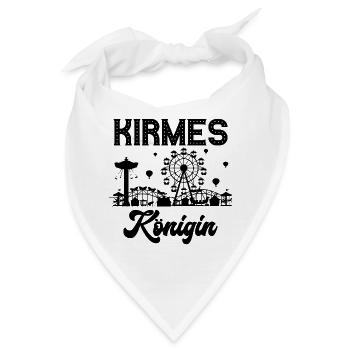 Kirmes Königin Jahrmarkt Rummel Volksfest - Bandana - Weiß - Vorne