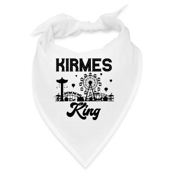 Kirmes King Jahrmarkt Rummel Volksfest - Bandana - Weiß - Vorne