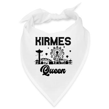 Kirmes Königin Jahrmarkt Rummel Volksfest - Bandana - Weiß - Vorne