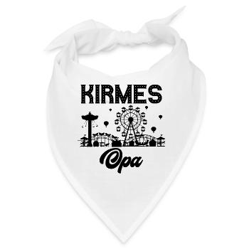 Kirmes Opa Jahrmarkt Rummel Volksfest - Bandana - Weiß - Vorne