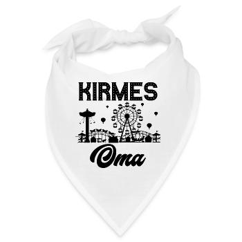 Kirmes Oma Jahrmarkt Rummel Volksfest - Bandana - Weiß - Vorne