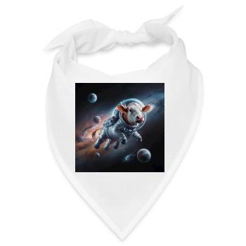 Space Cow - Bandana - Weiß - Vorne
