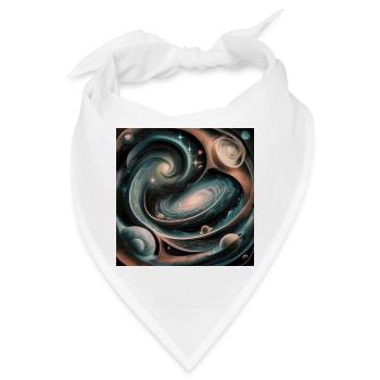 Universum KI Design - Bandana - Weiß - Vorne