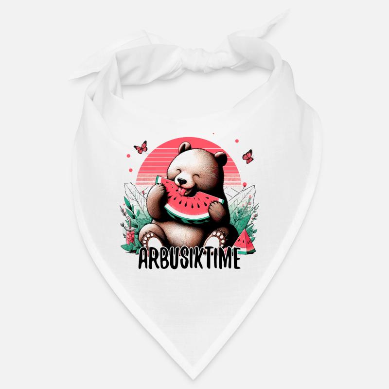 C’est l’heure de la pastèque Arbusik Bear Yummy Gift Bandana