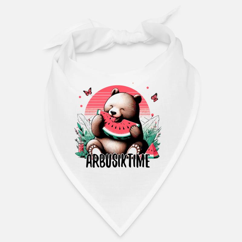 C’est l’heure de la pastèque Arbusik Bear Yummy Gift Bandana
