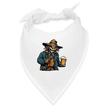 Vogelscheuche / Erntehelfer / Maisfeld / Feld - Bandana - Weiß - Vorne