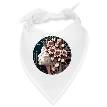 Mechanical Flower Girl - Bandana - Weiß - Vorne