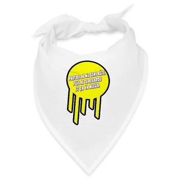 Manchmal fühle ich mich dumm - Bandana - Weiß - Vorne