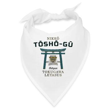 Nikko, Schrein Tosho-gu, Ehrung 1. Shogun, Japan - Bandana - Weiß - Vorne