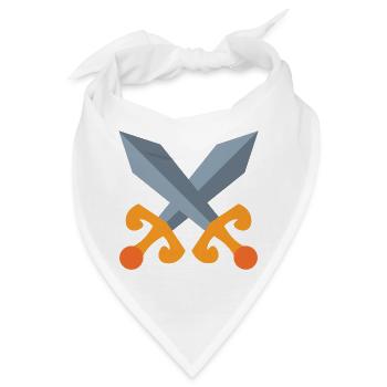 Schwert Kampf - Bandana - Weiß - Vorne