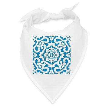 Portugal Blaue Fliesen 1 - Bandana - Weiß - Vorne
